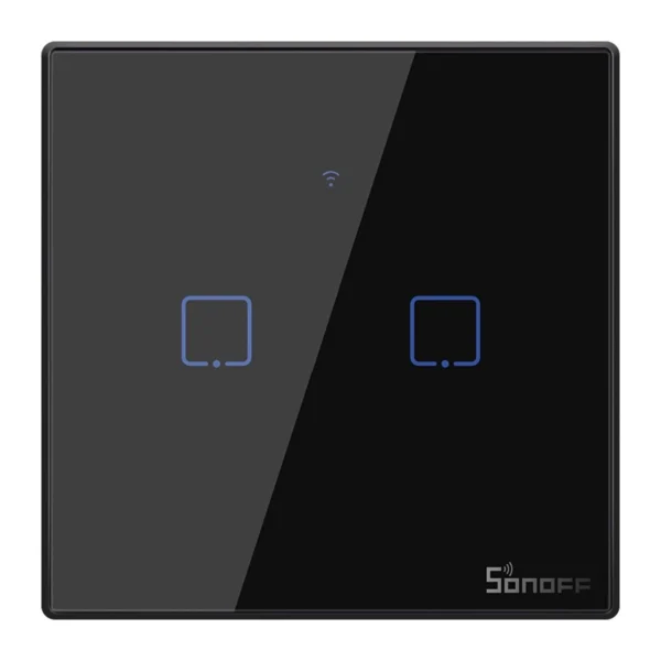 Touch light switch WiFi + RF 433 Sonoff T3 EU TX (2-channel)